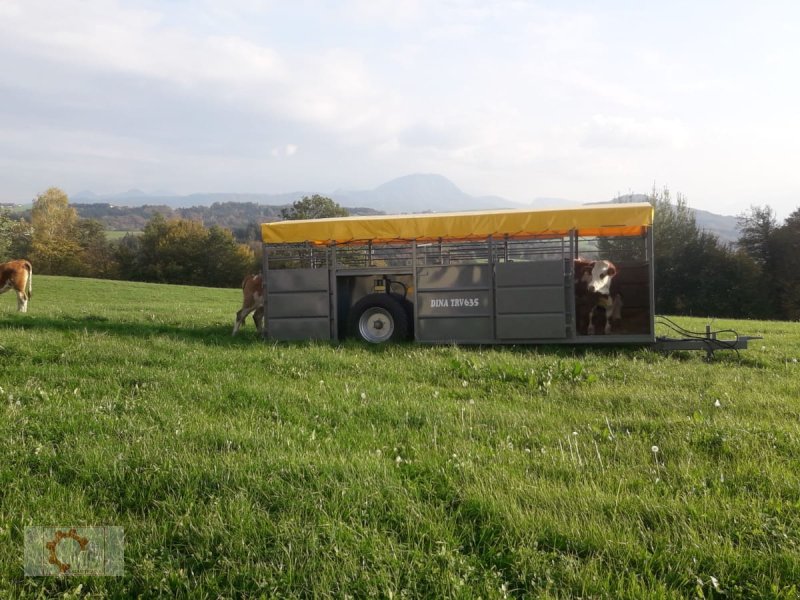 Viehanhänger typu Dinapolis TRV Tiertransportwagen Druckluft Hydraulisch absenkbar, Neumaschine v Tiefenbach (Obrázok 1)