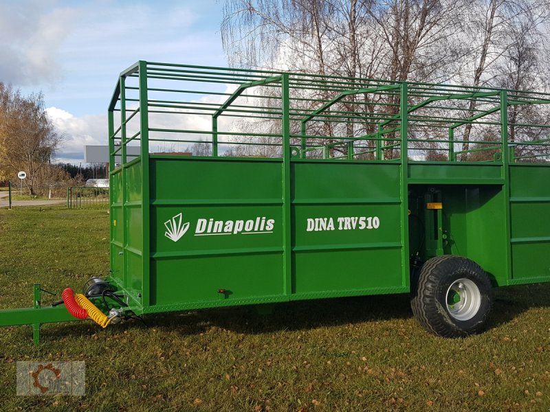 Viehanhänger tip Dinapolis TRV Tiertransportwagen Druckluft Hydraulisch absenkbar, Neumaschine in Tiefenbach (Poză 1)