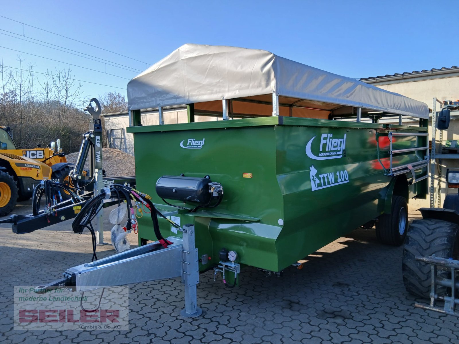 Viehanhänger tipa Fliegl TTW 100 Einachs, Neumaschine u Ansbach (Slika 2)