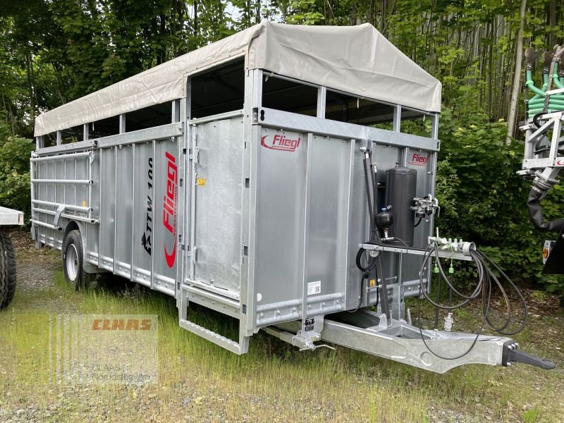 Viehanhänger a típus Fliegl TTW 100 NOAH 1-ACHS REDUZIERT!, Neumaschine ekkor: Gefrees (Kép 1)