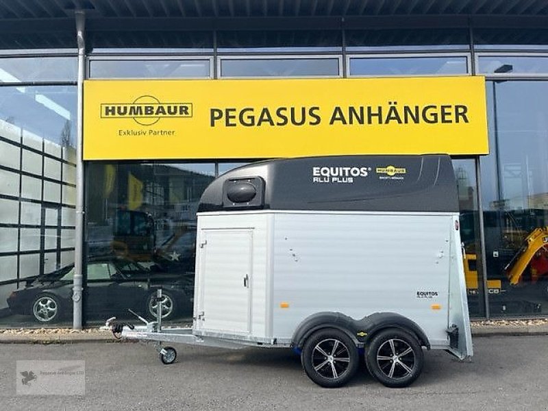 Viehanhänger des Typs Humbaur Equitos Alu Plus 2-Pferdeanhänger 2,4t SK DS NEU, Neumaschine in Gevelsberg (Bild 3)