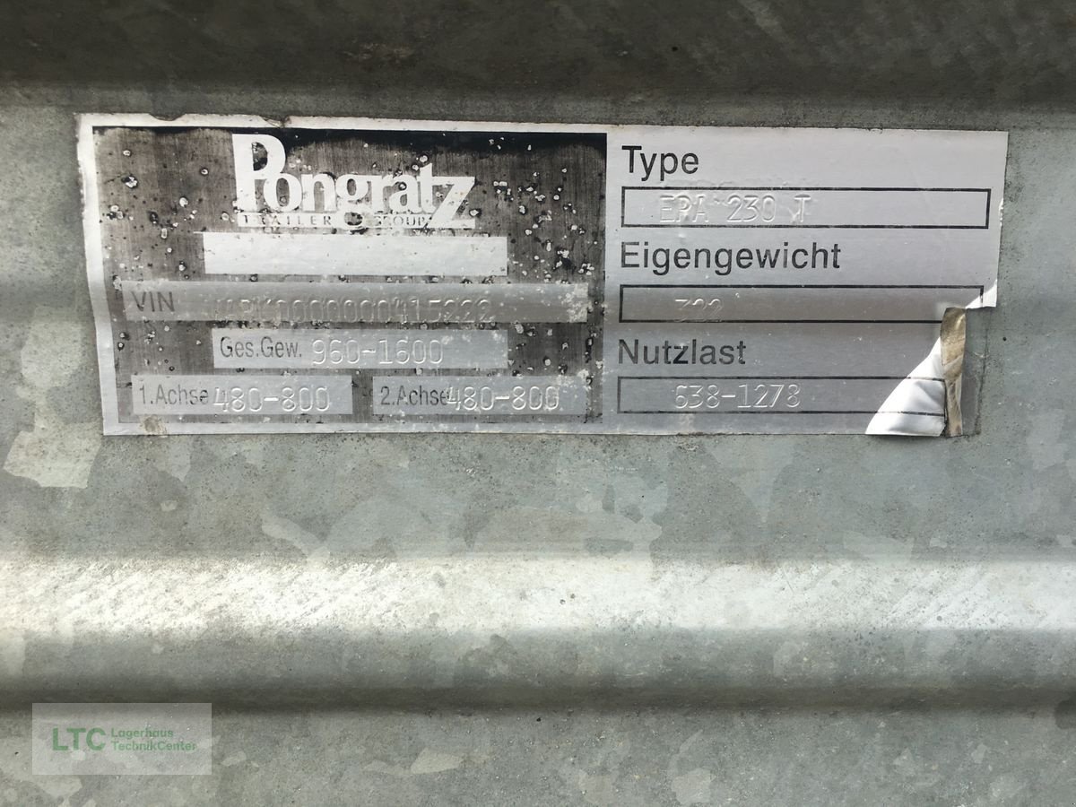 Viehanhänger tip Pongratz EPA 230 T, Gebrauchtmaschine in Herzogenburg (Poză 4)