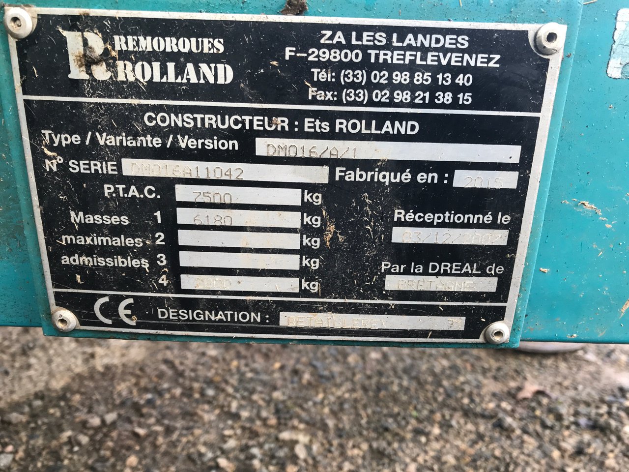 Viehanhänger typu Rolland V 52 PLAIN PIED, Gebrauchtmaschine w MORLHON LE HAUT (Zdjęcie 11)