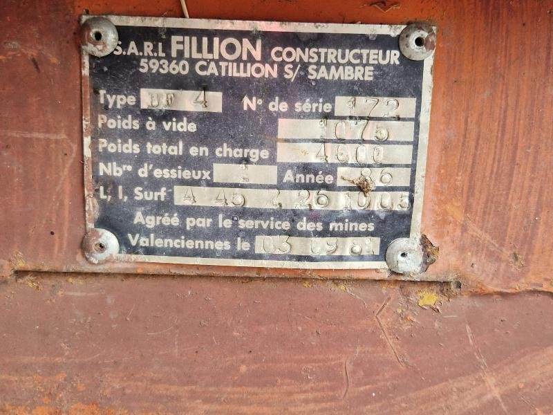 Viehanhänger del tipo Sonstige BF4, Gebrauchtmaschine In Wargnies Le Grand (Immagine 4)