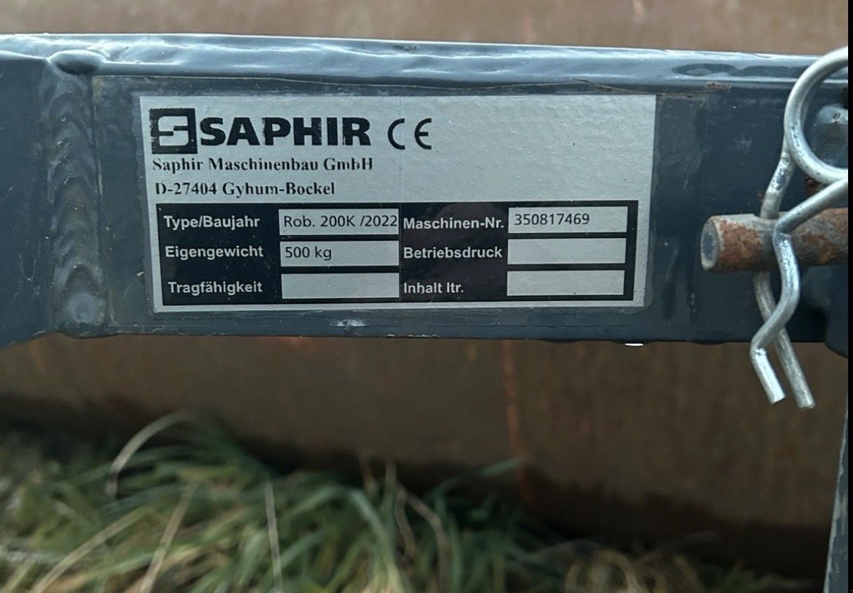 Walze типа Saphir Robust, Gebrauchtmaschine в Fridolfing (Фотография 2)