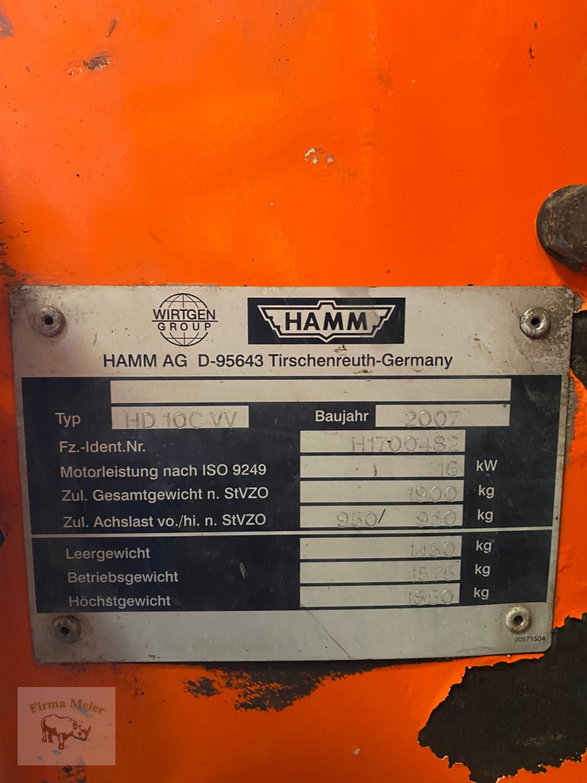 Walzenzug typu Hamm HD 10C VV, Gebrauchtmaschine w Feldkirch (Zdjęcie 14)