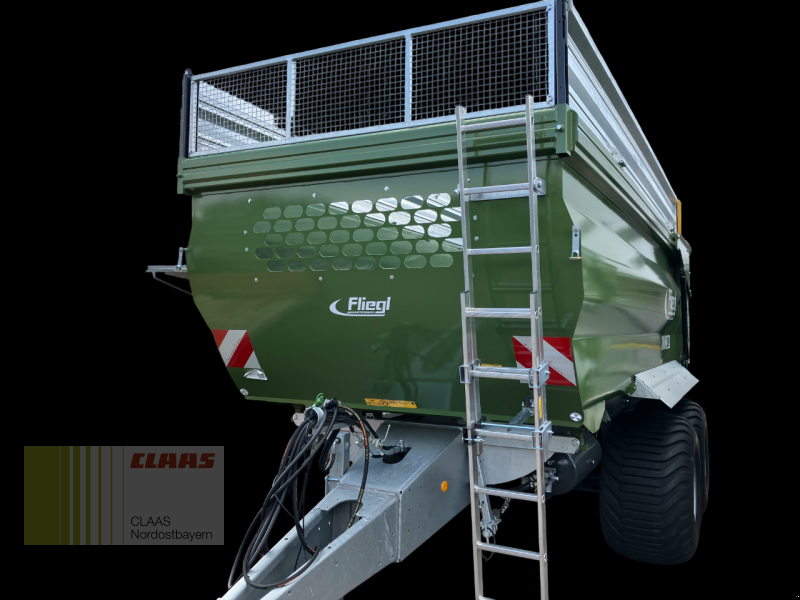 Wannenkipper van het type Fliegl TMK 190 FOX TANDEM HELLGRÜN, Neumaschine in Cham (Foto 1)