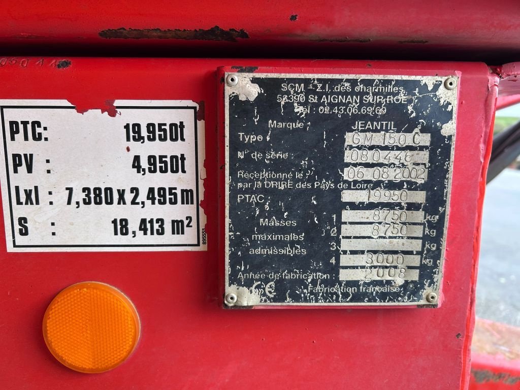 Wannenkipper tipa Jeantil GM 150, Gebrauchtmaschine u JOSSELIN (Slika 8)