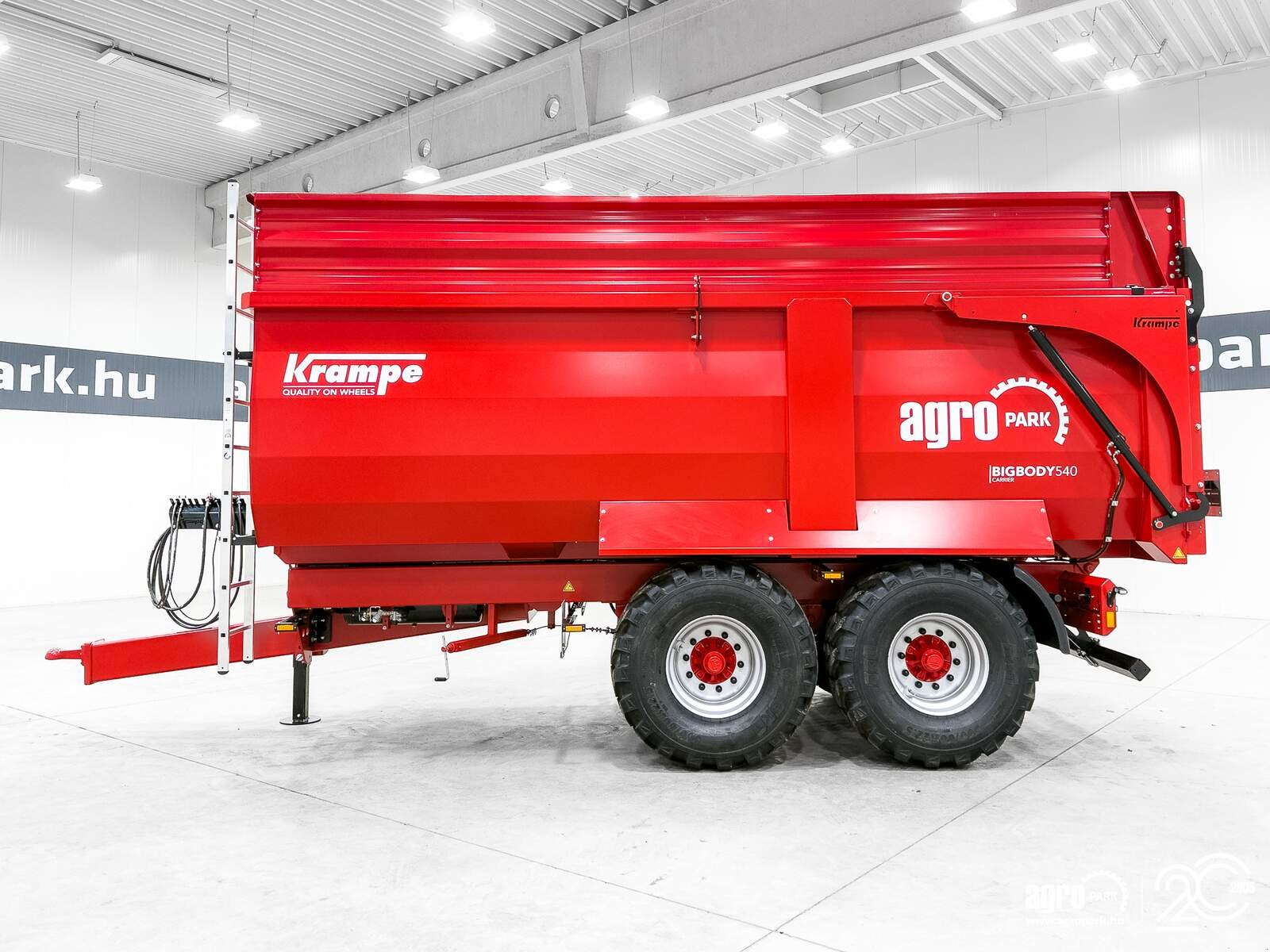 Wannenkipper van het type Krampe Big Body 540 Carrier (BB 540) 14,8 tons capacity, 26 m3, 60 cm extension, Made in Germany, premium trailer, Gebrauchtmaschine in Csengele (Foto 5)