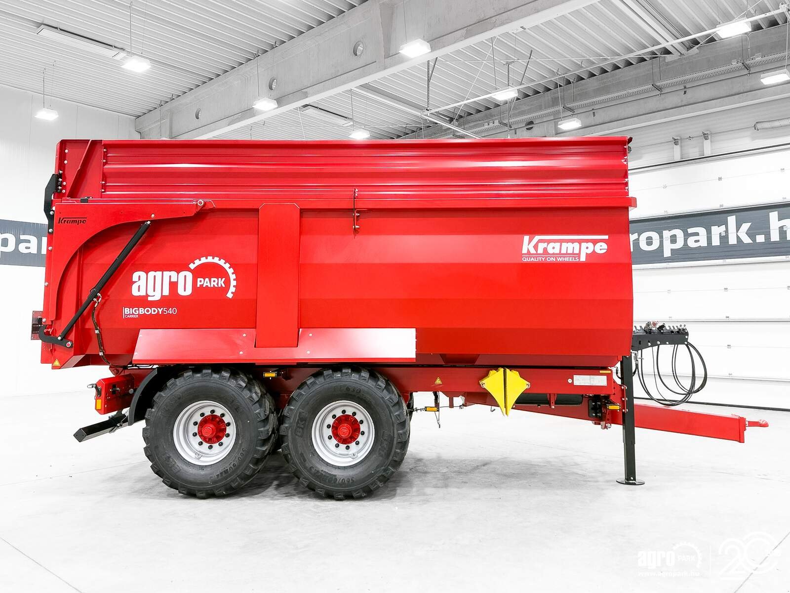 Wannenkipper van het type Krampe Big Body 540 Carrier (BB 540) 14,8 tons capacity, 26 m3, 60 cm extension, Made in Germany, premium trailer, Gebrauchtmaschine in Csengele (Foto 8)