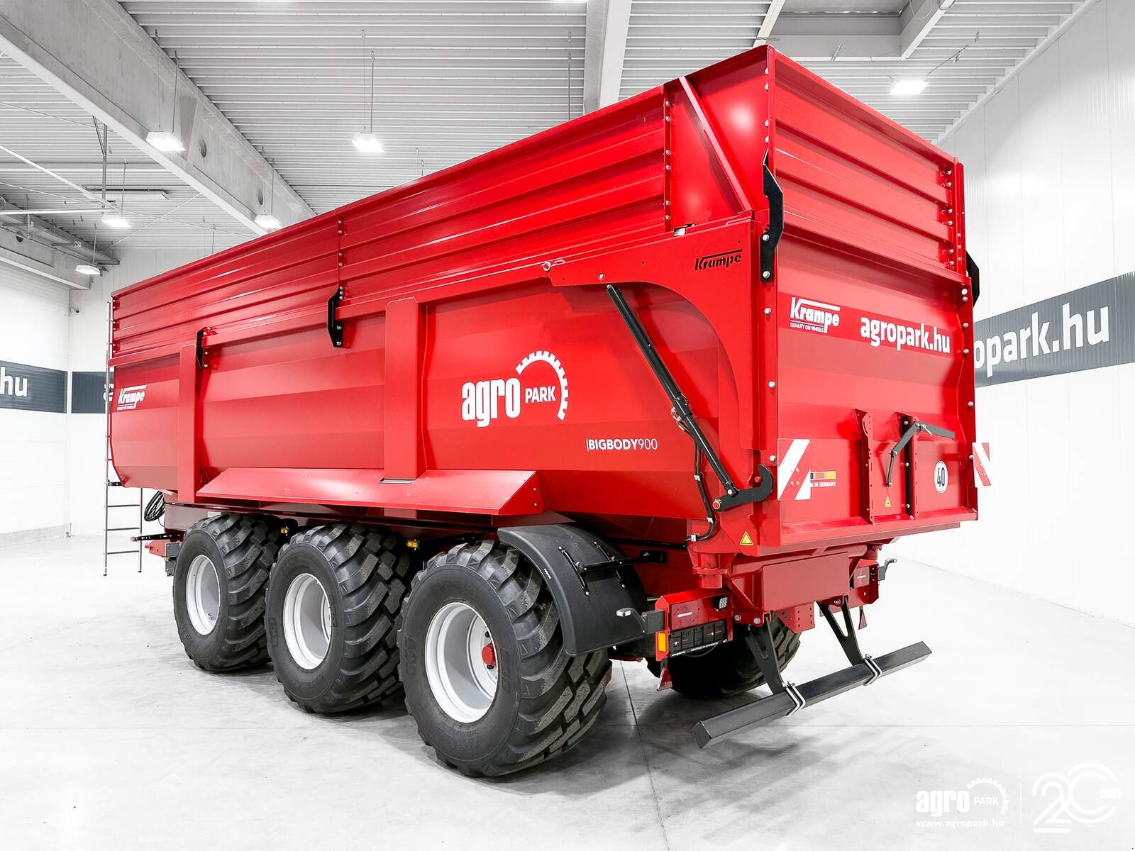 Wannenkipper van het type Krampe Big Body 900 (BB 900) 28 tons capacity, 46,1 m3, 3 axles, 80 cm extension, Made in Germany, premium trailer, Gebrauchtmaschine in Csengele (Foto 4)
