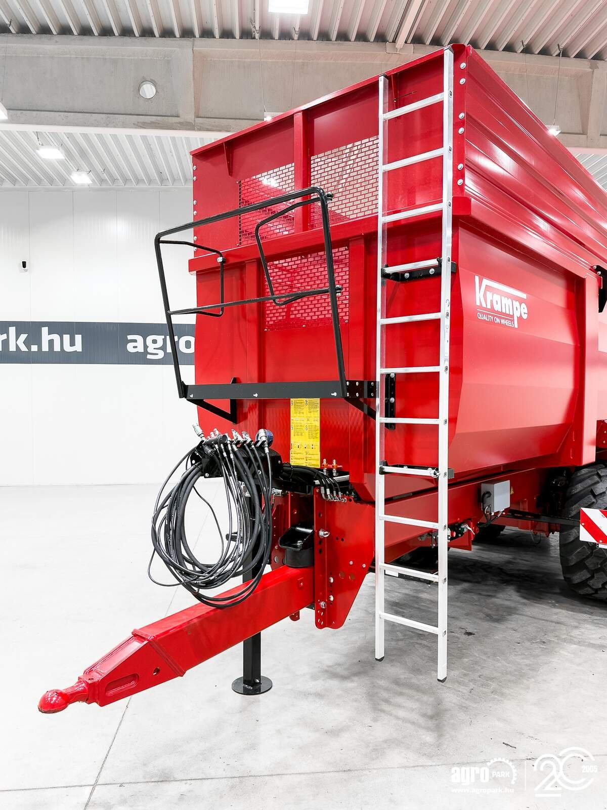 Wannenkipper van het type Krampe Big Body 900 (BB 900) 28 tons capacity, 46,1 m3, 3 axles, 80 cm extension, Made in Germany, premium trailer, Gebrauchtmaschine in Csengele (Foto 20)