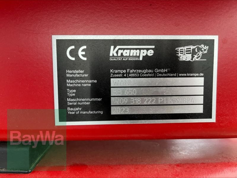 Wannenkipper типа Krampe BIGBODY 650 CARRIER KRAMPE TAN, Neumaschine в Blaufelden (Фотография 7)
