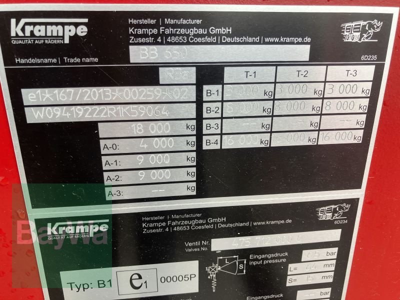 Wannenkipper typu Krampe BIGBODY 650 CARRIER, Gebrauchtmaschine v Bamberg (Obrázek 13)