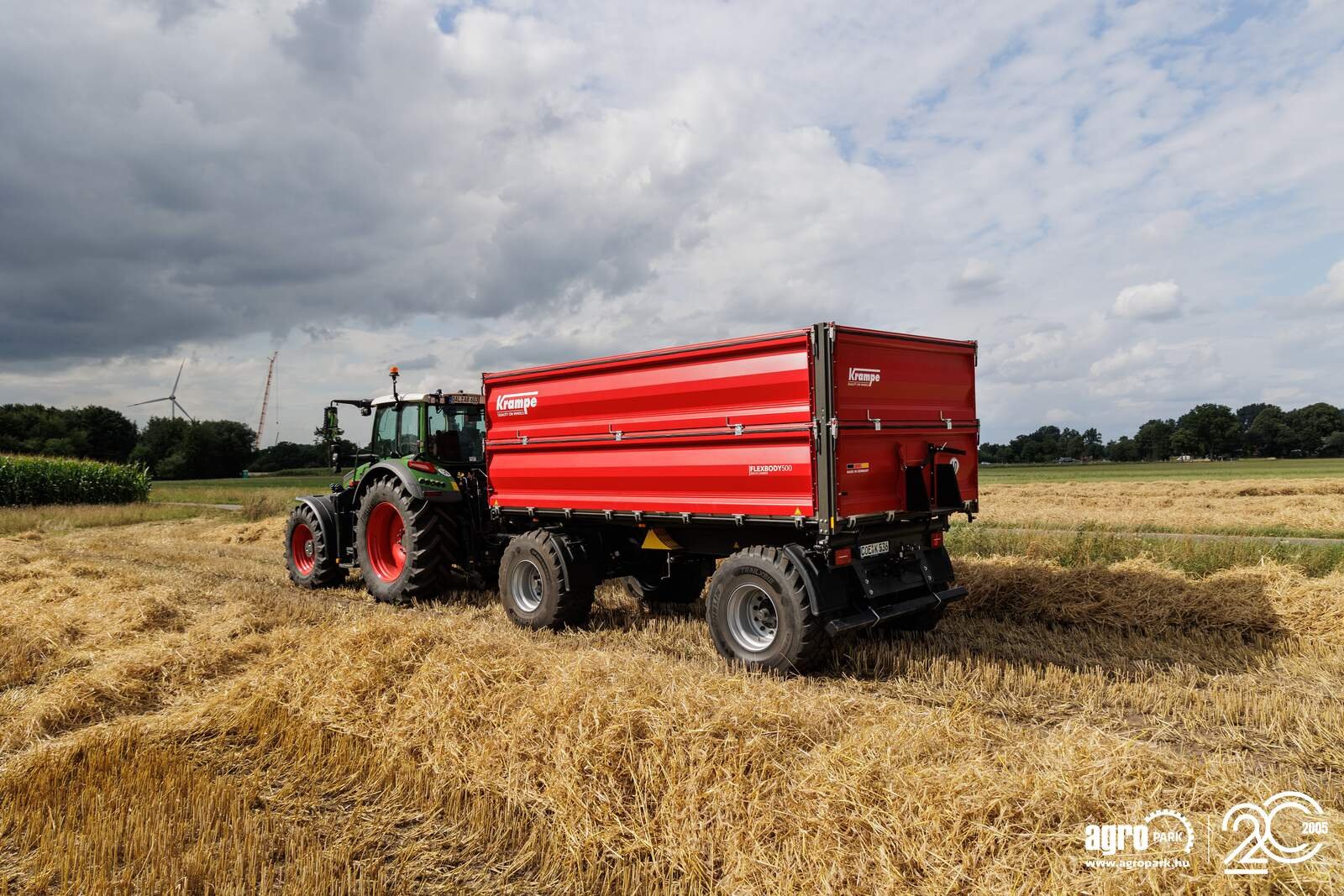 Wannenkipper tip Krampe FLEXBODY ZDK18-500 UNUSED 15,000 kg load capacity, turntable trailer, 19.5 m³, 80+80 cm modular side walls, LED lighting, 40 km/h, Gebrauchtmaschine in Csengele (Poză 1)