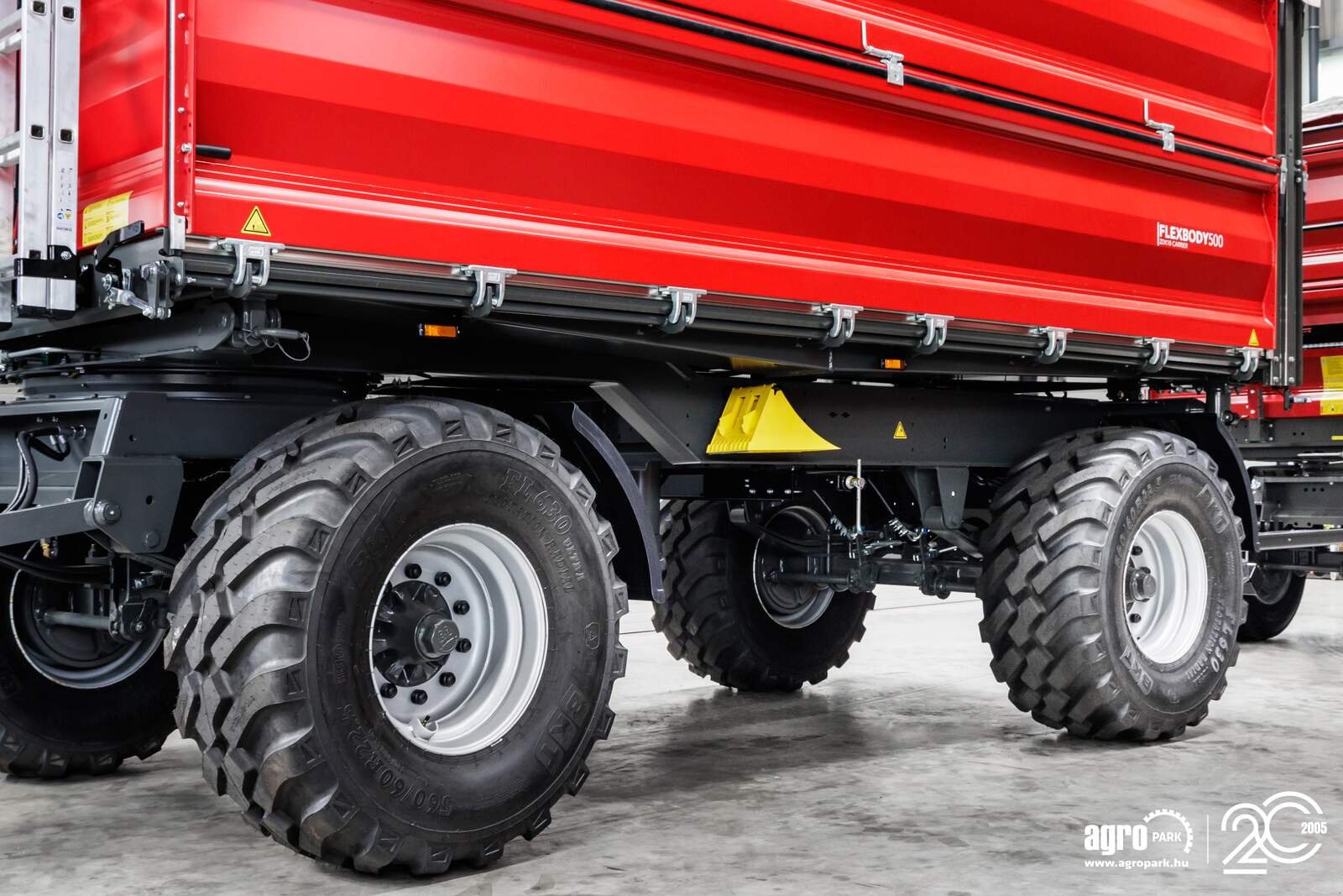 Wannenkipper tip Krampe FLEXBODY ZDK18-500 UNUSED 15,000 kg load capacity, turntable trailer, 19.5 m³, 80+80 cm modular side walls, LED lighting, 40 km/h, Gebrauchtmaschine in Csengele (Poză 3)