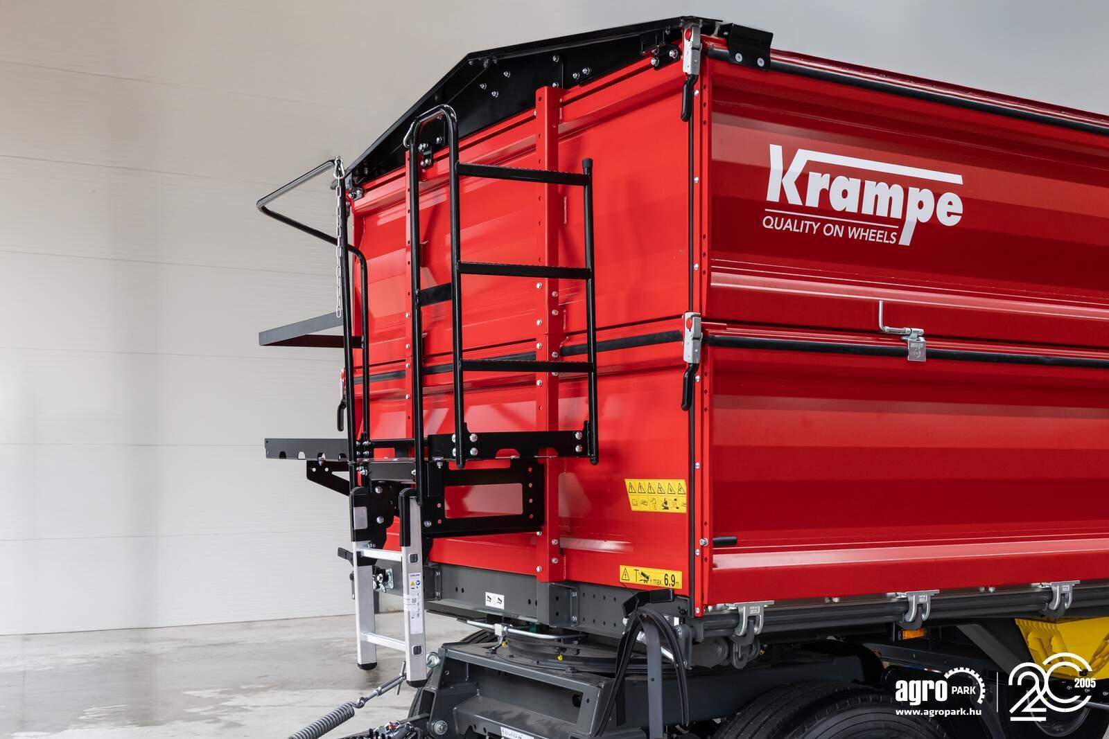 Wannenkipper tip Krampe FLEXBODY ZDK18-500 UNUSED 15,000 kg load capacity, turntable trailer, 19.5 m³, 80+80 cm modular side walls, LED lighting, 40 km/h, Gebrauchtmaschine in Csengele (Poză 4)