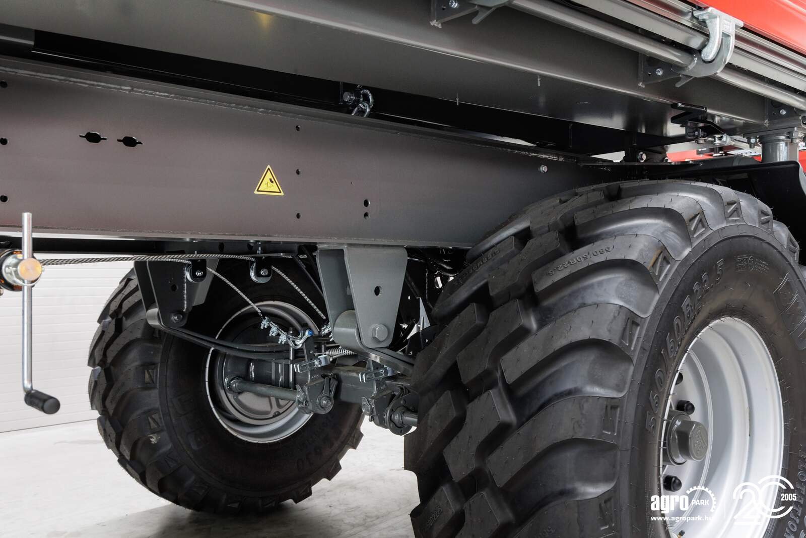 Wannenkipper tip Krampe FLEXBODY ZDK18-500 UNUSED 15,000 kg load capacity, turntable trailer, 19.5 m³, 80+80 cm modular side walls, LED lighting, 40 km/h, Gebrauchtmaschine in Csengele (Poză 17)