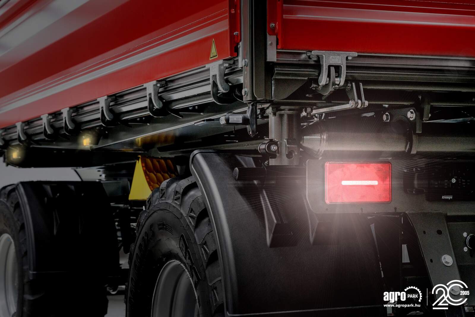 Wannenkipper tip Krampe FLEXBODY ZDK18-500 UNUSED 15,000 kg load capacity, turntable trailer, 19.5 m³, 80+80 cm modular side walls, LED lighting, 40 km/h, Gebrauchtmaschine in Csengele (Poză 20)
