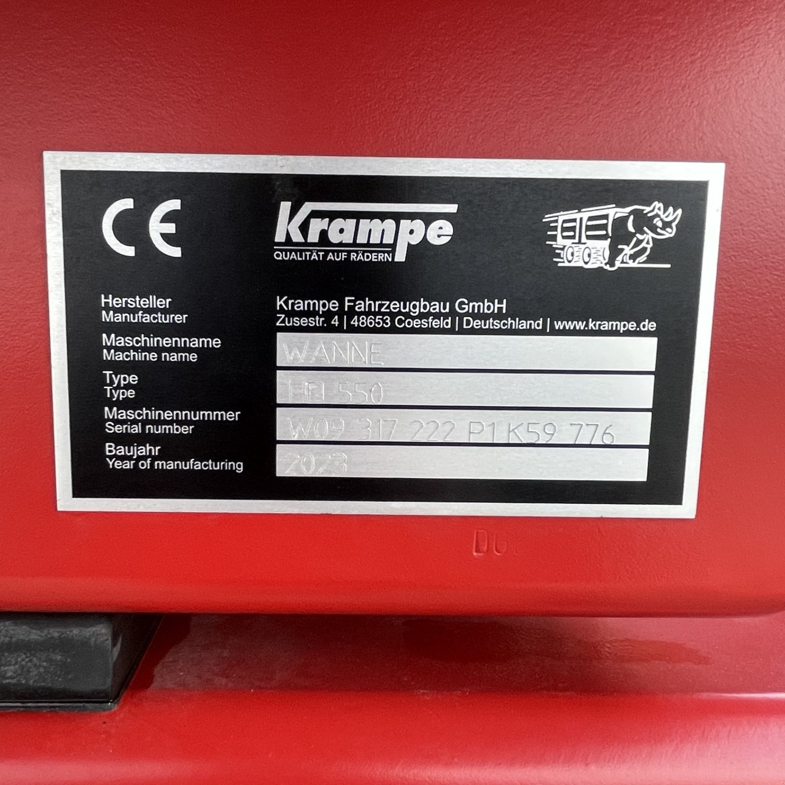Wannenkipper des Typs Krampe HD 550, Gebrauchtmaschine in Hüfingen (Bild 10)