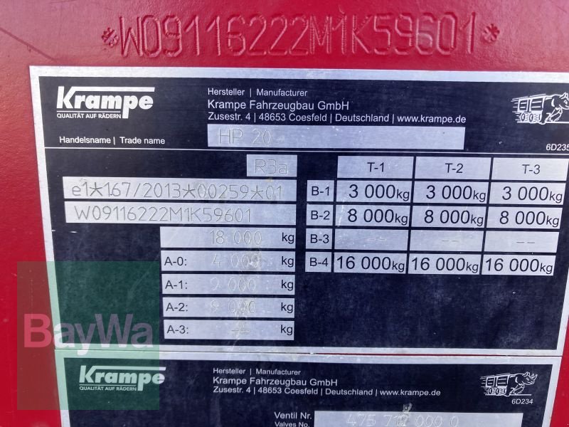 Wannenkipper typu Krampe HP 20 CARRIER, Gebrauchtmaschine v Großweitzschen  (Obrázok 15)