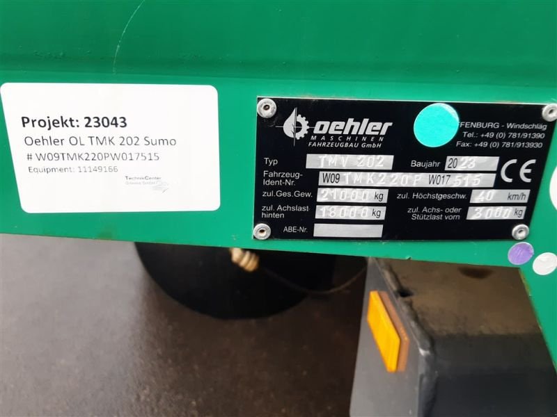 Wannenkipper des Typs Oehler ANHÄNGER MULDE TMK 202 S, Neumaschine in Grimma (Bild 16)