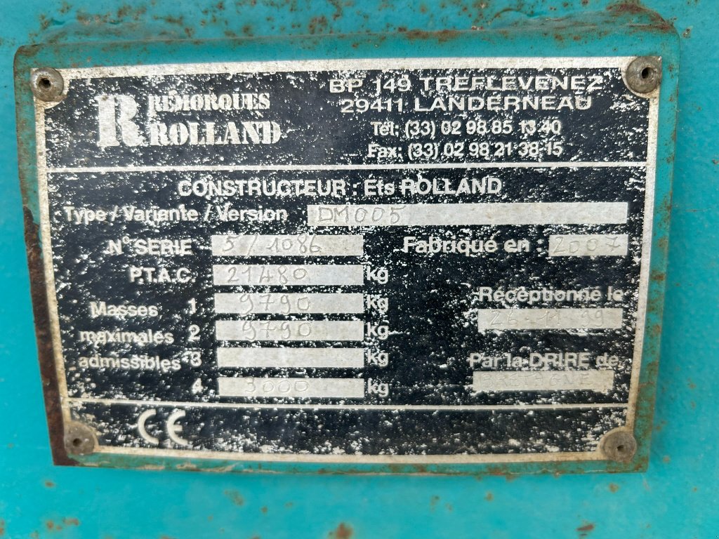 Wannenkipper des Typs Rolland 20-30, Gebrauchtmaschine in JOSSELIN (Bild 6)