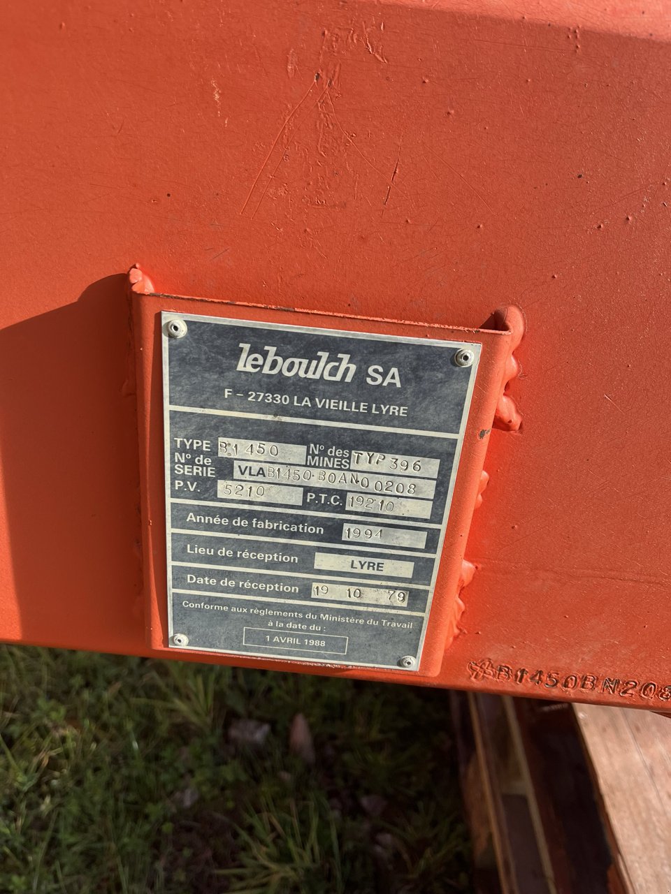 Wannenkipper of the type Sonstige B1450, Gebrauchtmaschine in VERT TOULON (Picture 10)