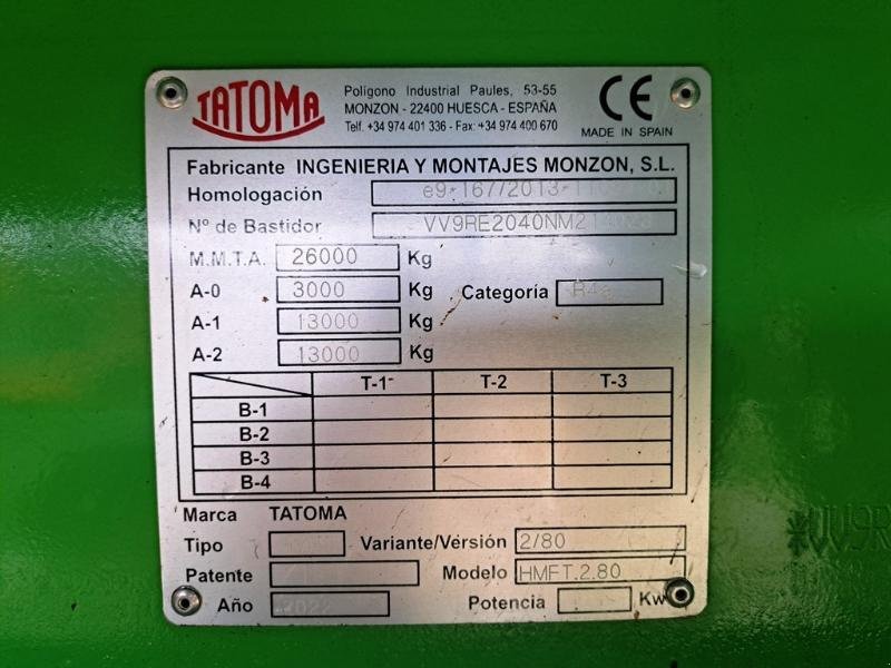 Wannenkipper от тип Sonstige HMFT 280, Gebrauchtmaschine в SAINT-GERMAIN DU PUY (Снимка 8)