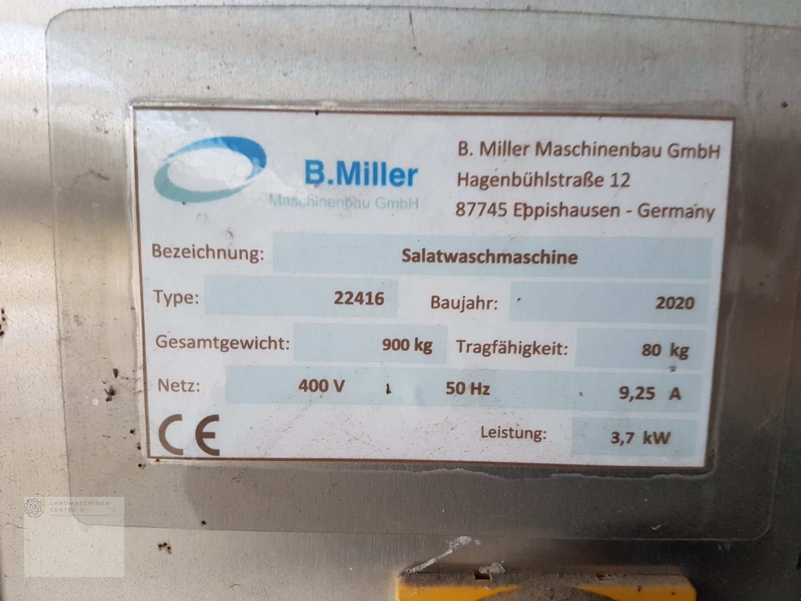 Waschmaschine des Typs Miller Maschinenbau  Salatwaschmaschine Typ 22416, Gebrauchtmaschine in Neuenkirchen (Bild 4)
