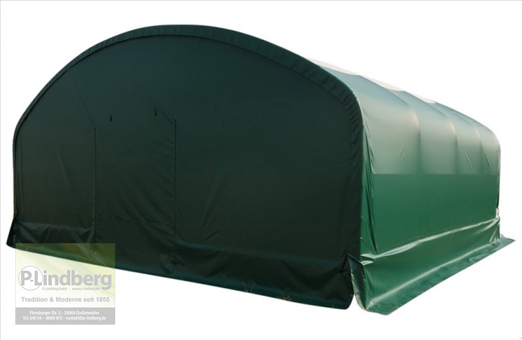 Weidezelt des Typs P.Lindberg GmbH Unterstand 8 x 8 x 4 m Weidezelt Witterungsschutz Schneelast Windlast 650 g/m², Neumaschine in Großenwiehe (Bild 5)