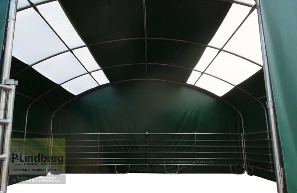 Weidezelt des Typs P.Lindberg GmbH Unterstand 8 x 8 x 4 m Weidezelt Witterungsschutz Schneelast Windlast 650 g/m², Neumaschine in Großenwiehe (Bild 6)