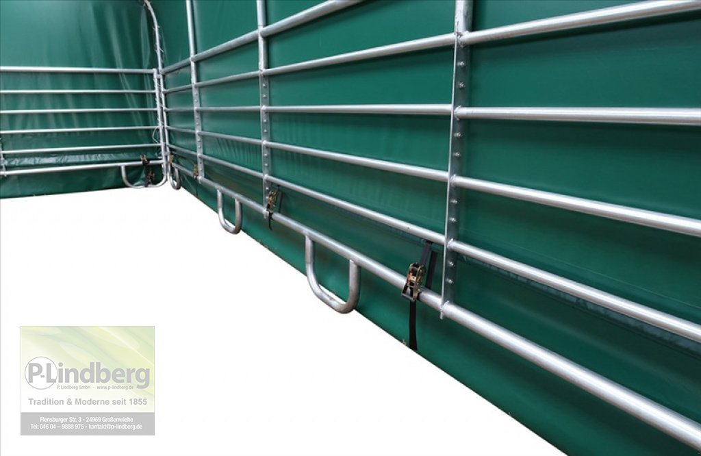 Weidezelt des Typs P.Lindberg GmbH Unterstand 8 x 8 x 4 m Weidezelt Witterungsschutz Schneelast Windlast 650 g/m², Neumaschine in Großenwiehe (Bild 7)