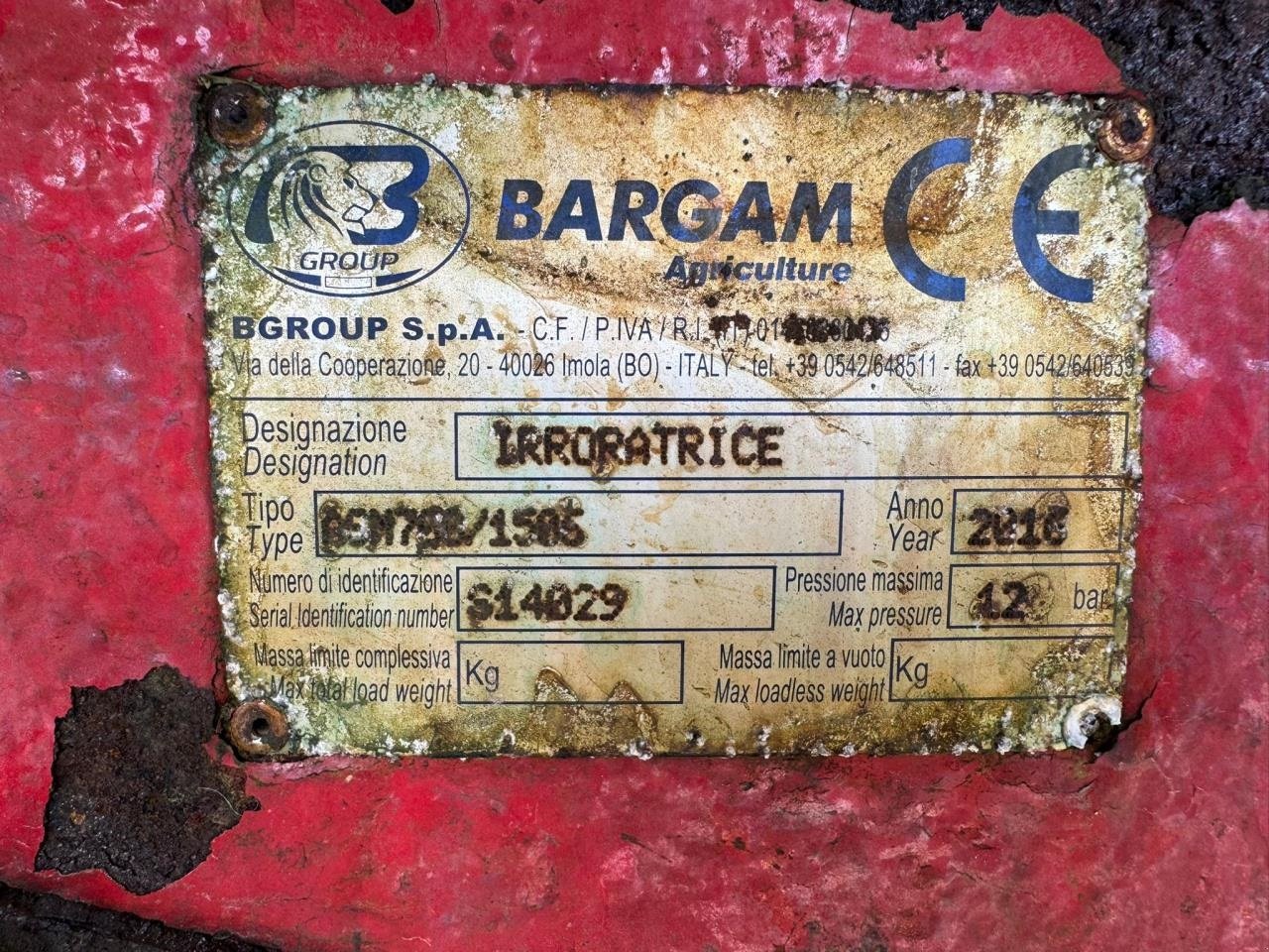 Weinbauspritze za tip Bargam 1505, Gebrauchtmaschine u Trige (Slika 2)