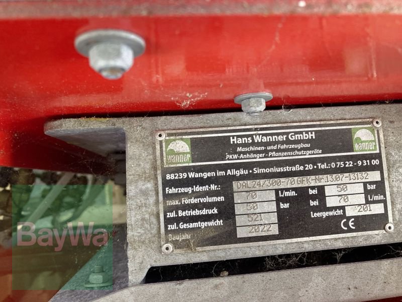 Weinbauspritze a típus Wanner DAL24/300-70 WANNER SONDERMODE, Gebrauchtmaschine ekkor: Brackenheim (Kép 2)