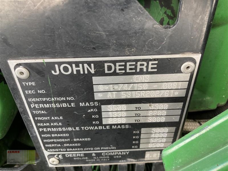 Weinbautraktor des Typs John Deere 5315 F, Gebrauchtmaschine in Aurach (Bild 24)
