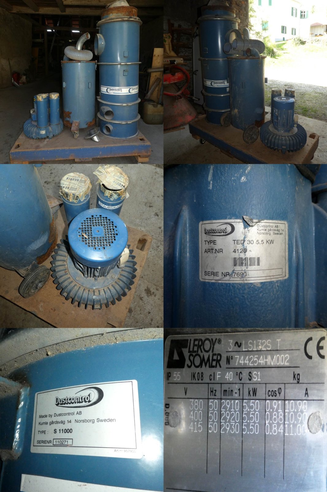 Werkstattausstattung du type Dustcontrol Hochdruckabsaugung S 11000 Zyklon Seitenkanalverdichter Turbine 5,5kW, Gebrauchtmaschine en Söding-Sankt Johann (Photo 2)