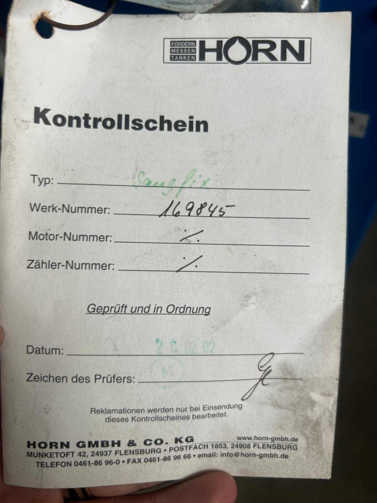 Werkstattausstattung des Typs Horn Ölabsaugwagen 70 Liter NOS, Gebrauchtmaschine in Sallach (Bild 2)