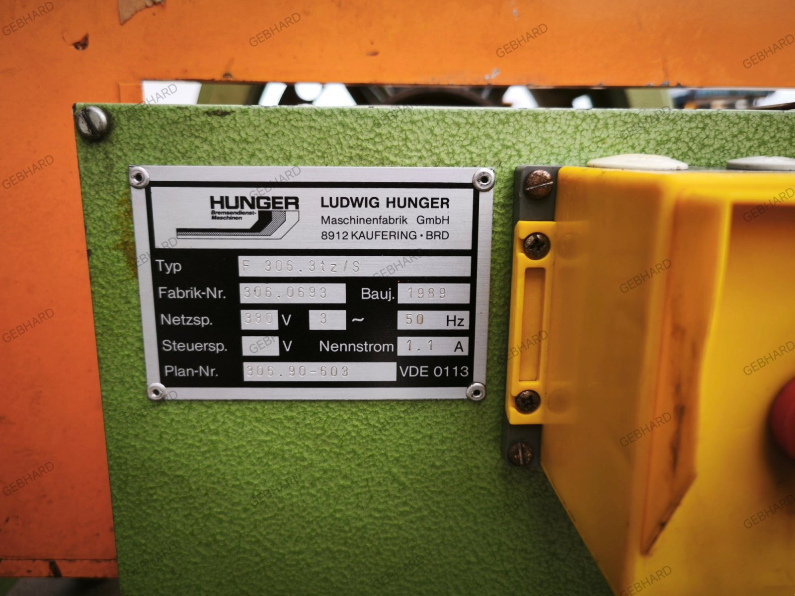 Werkstattausstattung типа Hunger Drehmaschine Bremse Abdreh- Maschine für Lkw, Anhänger, Bus, etc., Gebrauchtmaschine в Großschönbrunn (Фотография 9)