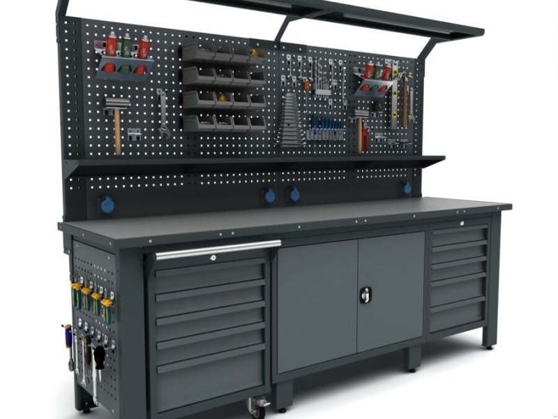 Werkstattausstattung of the type Neox ProLine-1564 Werkbank 256x73x205cm, Neumaschine in mixnitz