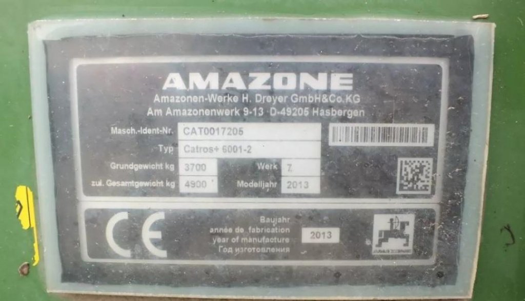 Wiesenegge tip Amazone Catros+6001-2, Gebrauchtmaschine in Київ (Poză 9)