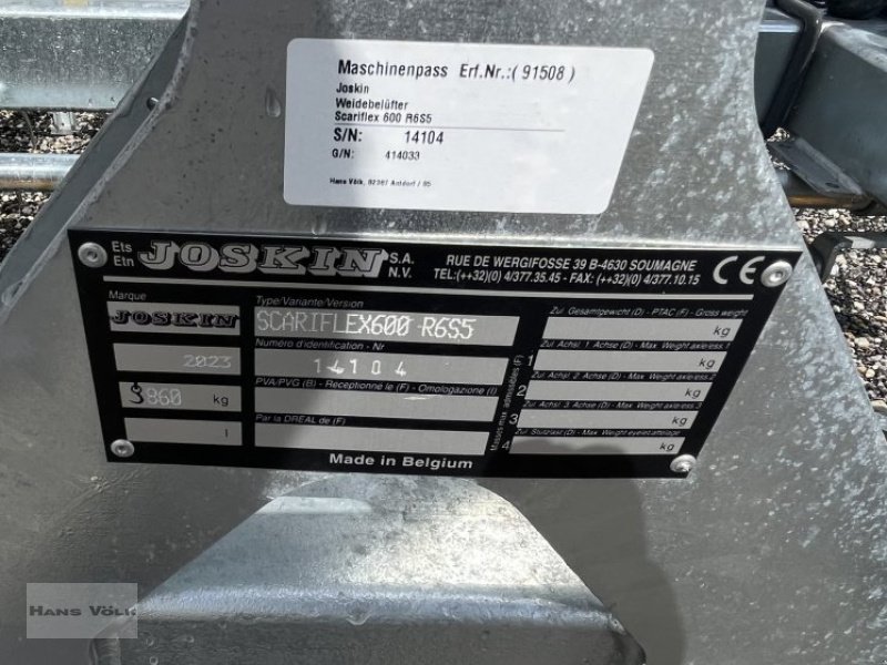 Wiesenegge typu Joskin Scariflex 600, Neumaschine w Tettenweis / Karpfham (Zdjęcie 5)