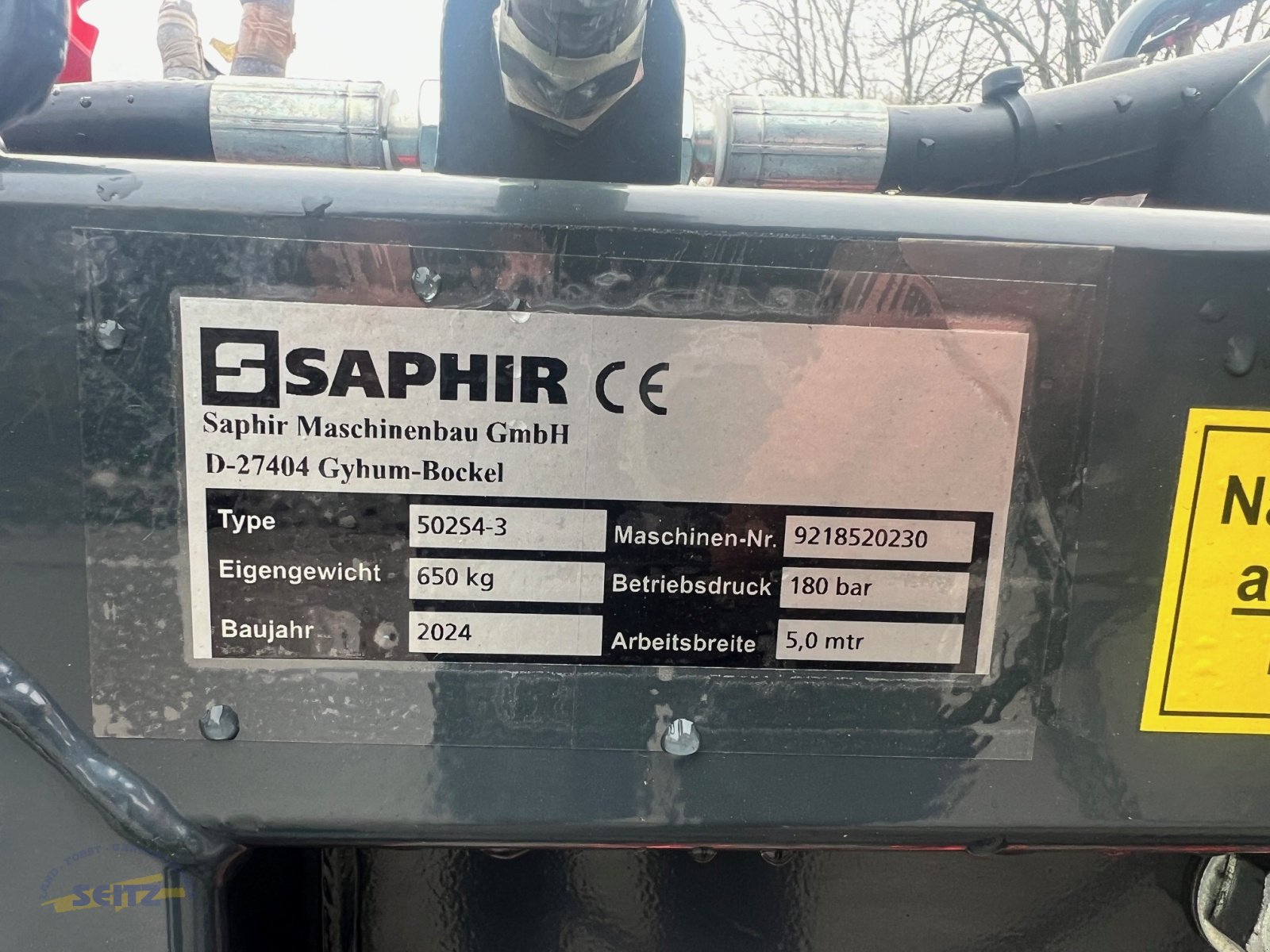 Wiesenegge des Typs Saphir Perfekt 502 S4 Hydro, Neumaschine in Lindenfels-Glattbach (Bild 3)