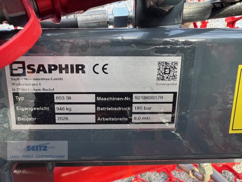 Wiesenegge van het type Saphir Perfekt 603S4, Neumaschine in Lindenfels-Glattbach (Foto 2)