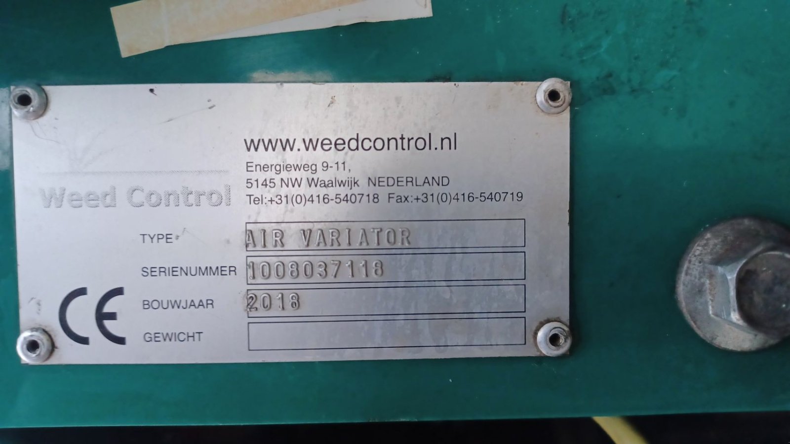 Wildkrautbürste Türe ait Nimos porter-111, Gebrauchtmaschine içinde Mariahout (resim 11)