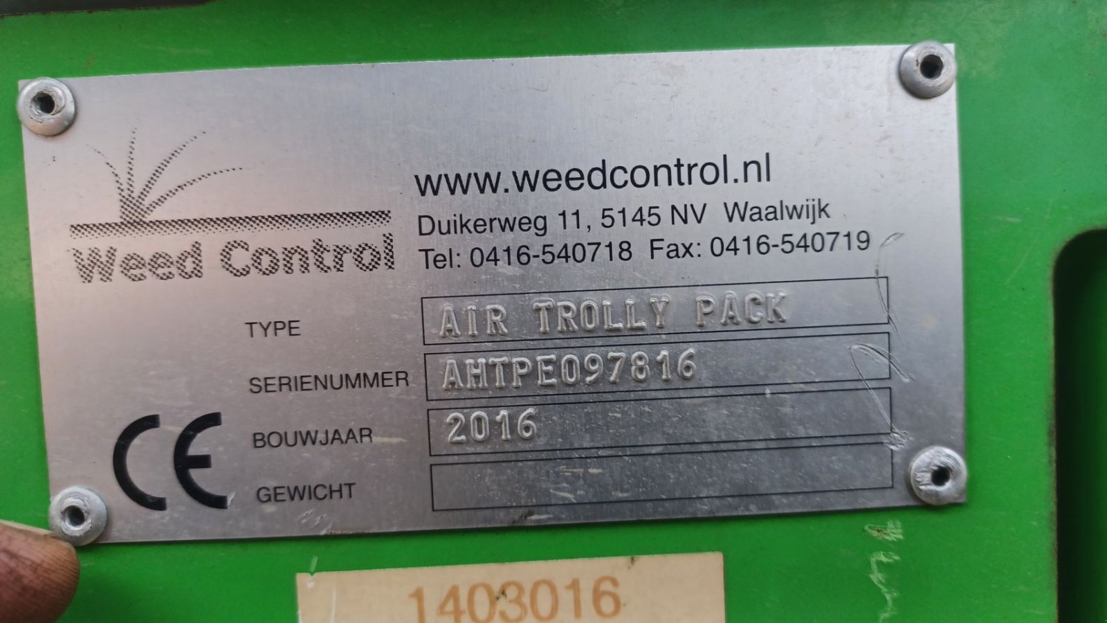 Wildkrautbürste a típus Sonstige weed control air trolly pack straat reiniging machine, Gebrauchtmaschine ekkor: Mariahout (Kép 6)