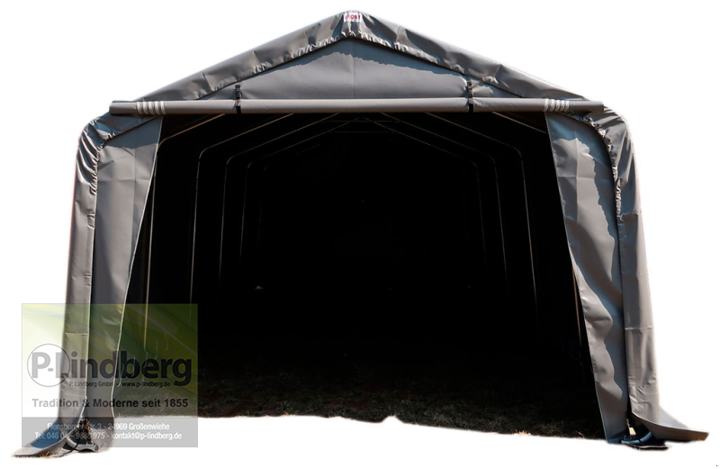 Zelthalle του τύπου P.Lindberg GmbH Garagenzelt 610 g/m² Lagerzelt 8 x 3,66 x 2,72 m Wasserdicht Zelthalle robust, Neumaschine σε Großenwiehe (Φωτογραφία 12)