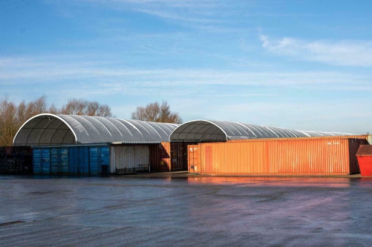 Zelthalle typu Toolport Container Überdachung 6x6m Zelthalle Lagerzelt Containerzelt, Neumaschine v Norderstedt (Obrázok 1)