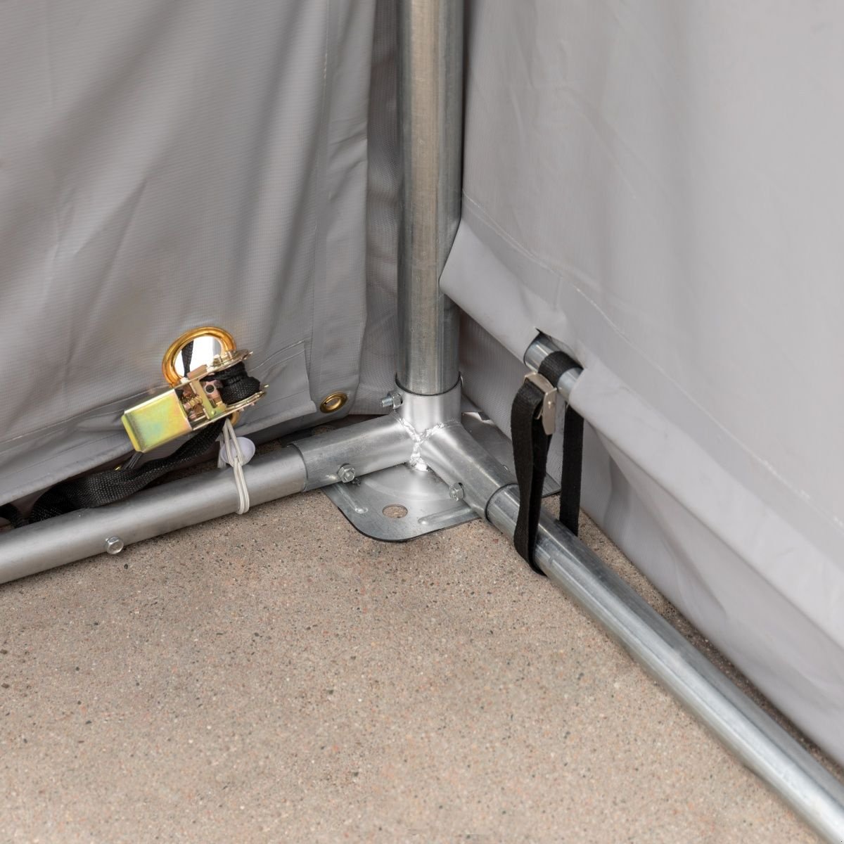 Zelthalle des Typs Toolport Lagerzelt 3x6-8x16 Zelthalle Industriezelt Zeltgarage Unterstand Halle Lager grün, Neumaschine in Norderstedt (Bild 5)