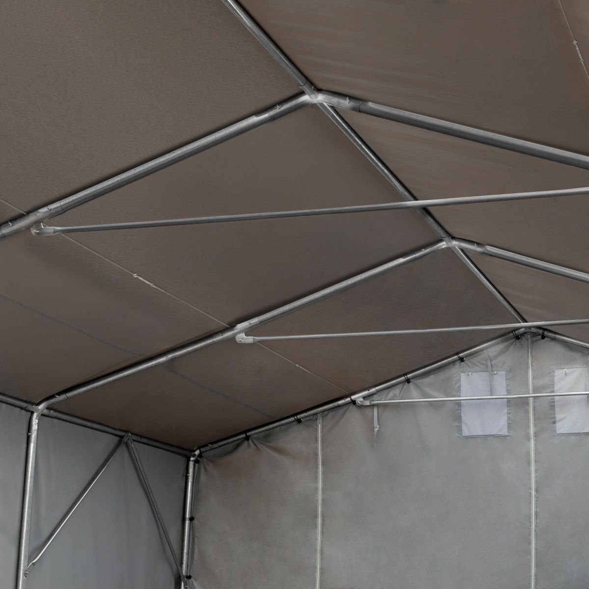 Zelthalle des Typs Toolport Lagerzelt 3x6-8x16 Zelthalle Industriezelt Zeltgarage Unterstand Halle Lager grün, Neumaschine in Norderstedt (Bild 10)